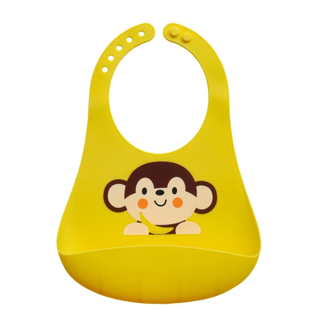 Parent's Choice Monkey Silicone Scoop Bib